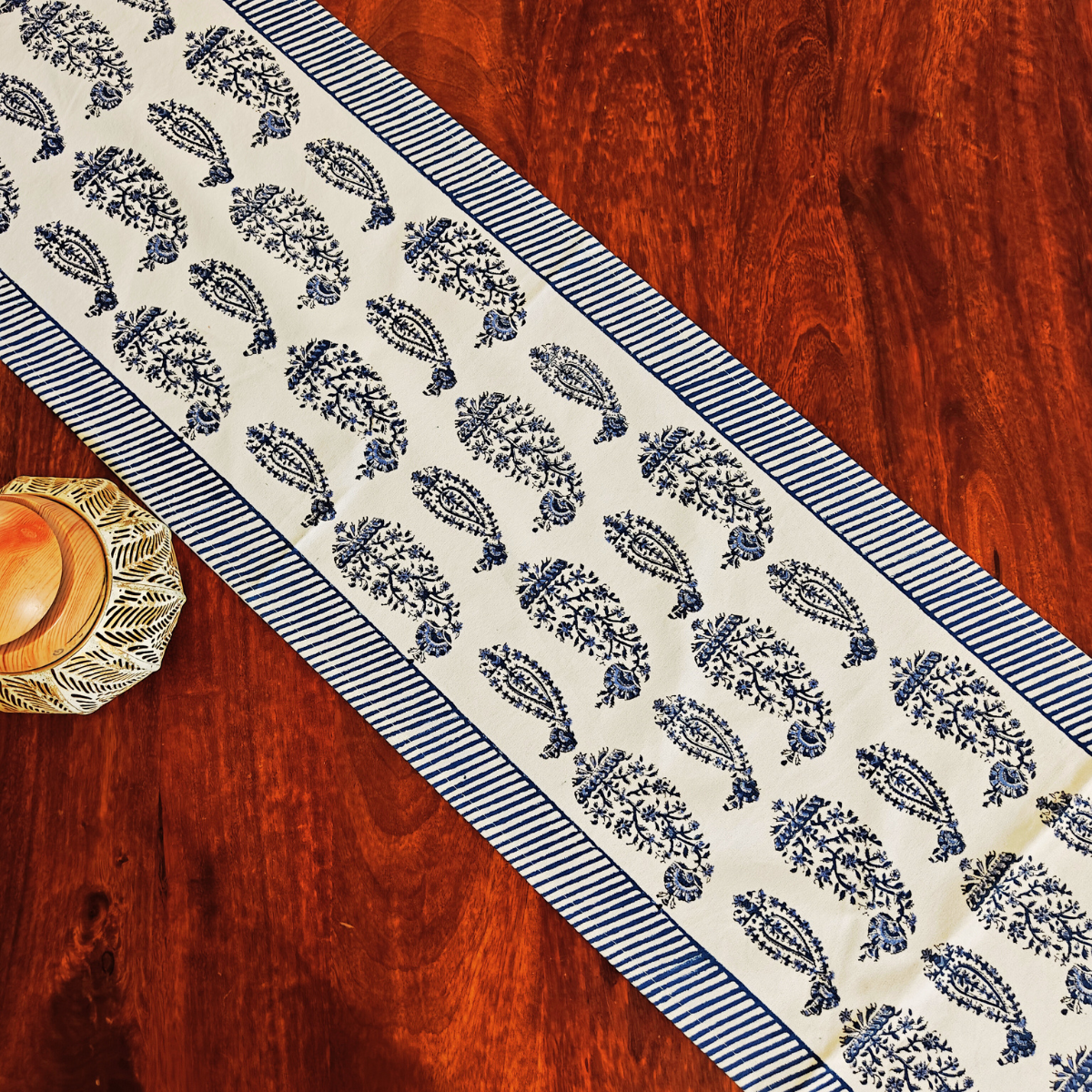 Mayur Table Runner, 100% cotton, 13" X 72"